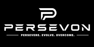 PERSEVON logo - Persevere Evolve Overcome bumper sticker brand
